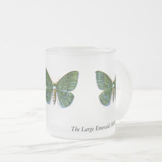 Geometra papilionaria - De Grote Emerald Moth Matglas Koffiemok (Voorkant rechts)