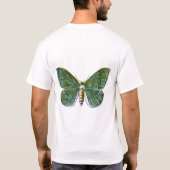 Geometra papilionaria - De Grote Emerald Moth T-shirt (Achterkant)