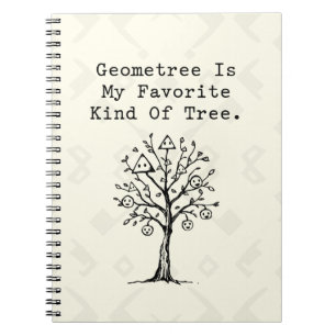 Geometree Favoriete Boom Grappige Wiskunde Natuur  Notitieboek