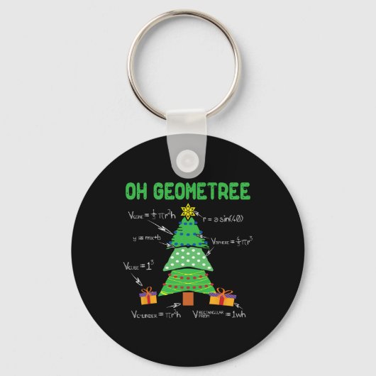 Geometree Geometry Wiskunde Wetenschapsleraar Chri Sleutelhanger (Voorkant)