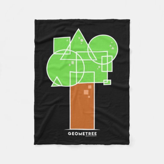 Geometree I Fleece Deken (Voorkant)