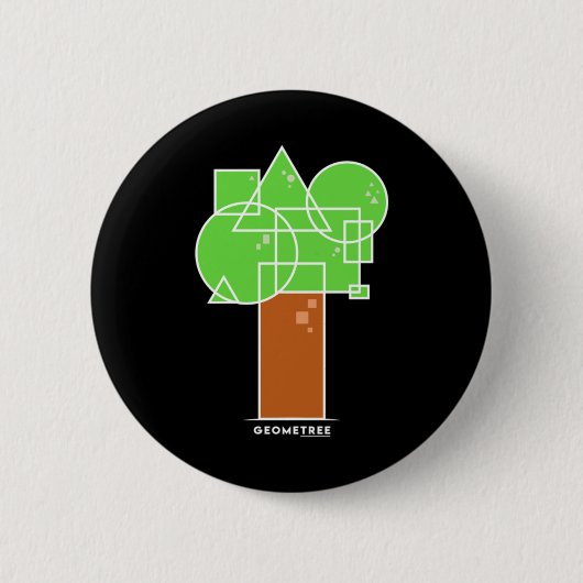 Geometree I Ronde Button 5,7 Cm (Voorkant)