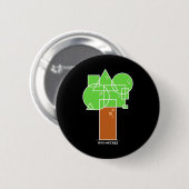 Geometree I Ronde Button 5,7 Cm (Voorkant /achterkant)