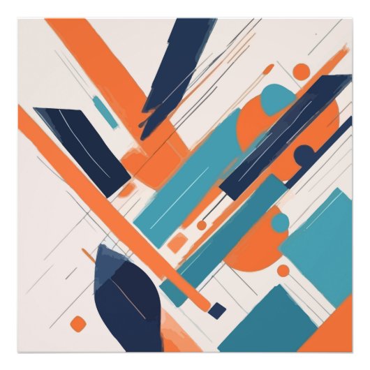 Geometría Atrevida Foto Afdruk (Voorkant)