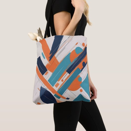 Geometría atrevida tote bag (Dichtbij)
