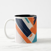 Geometría Atrevida Tweekleurige Koffiemok (Links)