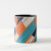 Geometría Atrevida Tweekleurige Koffiemok (Center)