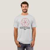 Geometria com frase t-shirt (Voorkant volledig)