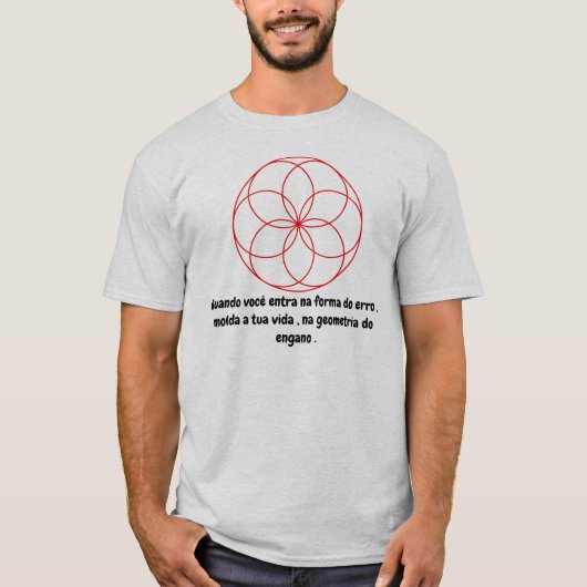 Geometria com frase t-shirt (Voorkant)