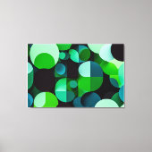 Geometría Verde Vibrante Canvas Afdruk (Voorkant)