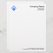 Geometric 01 - Baby Blue Briefhoofd (Voorkant / Achterkant)