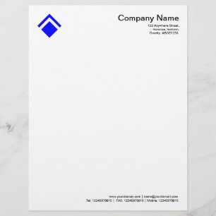 Geometric 01 - Blauw Briefhoofd Ontwerp