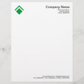 Geometric 01 - Grass Green Persoonlijk Briefhoofd (Voorkant)