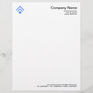 Geometric 02 - Baby Blue Briefhoofd Ontwerp
