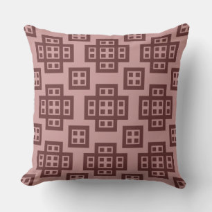 Geometric 030614 - Shades of Brown Kussen