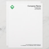 Geometric 03 - Grass Green Briefhoofd (Voorkant / Achterkant)