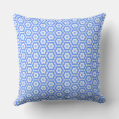 Geometric 280514 (03) - Baby Blue on White Kussen (Achterkant)