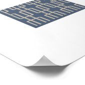 Geometric 2 Abstract Patroon Poster (Hoek)