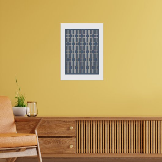 Geometric 2 Abstract Patroon Poster (Woonkamer 2)