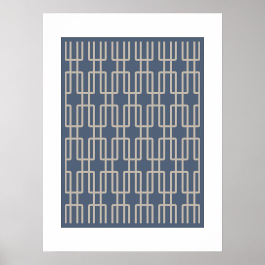 Geometric 2 Abstract Patroon Poster (Voorkant)
