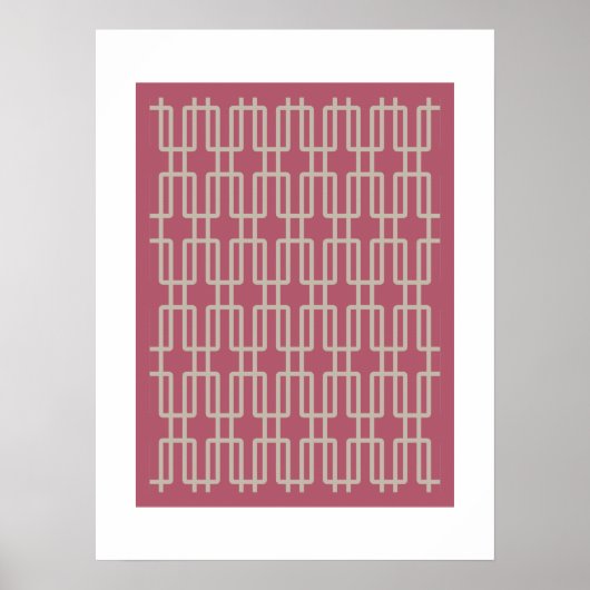 Geometric 2 Abstract Patroon Poster (Voorkant)