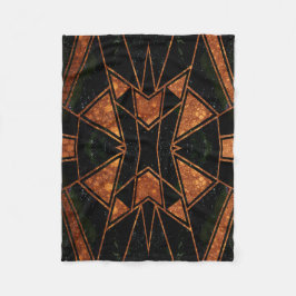 Geometric #861 fleece deken