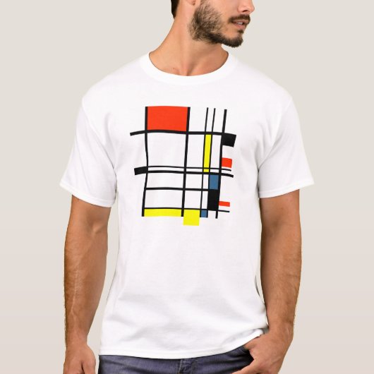 Geometric a la Mondrian T-shirt (Voorkant)