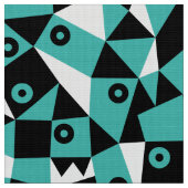 Geometric Abstract 030919 - Blue Green Stof (Close Up)