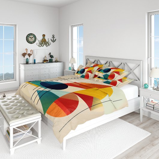 Geometric Abstract Art in Bauhaus Style Kussensloop