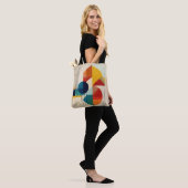Geometric Abstract Art in Bauhaus Style Tote Bag (Op model)