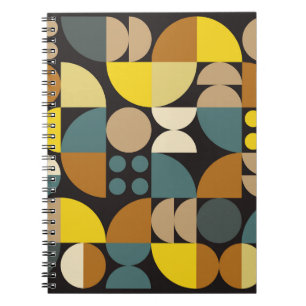 Geometric abstract artwork poster with colorful si notitieboek