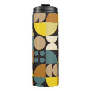 Geometric abstract artwork poster with colorful si thermosbeker