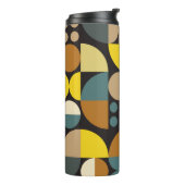 Geometric abstract artwork poster with colorful si thermosbeker (Gedraaid links)