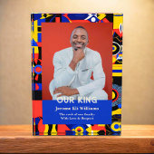 Geometric Abstract Christmas Gifts for Black Men Fotoblokken