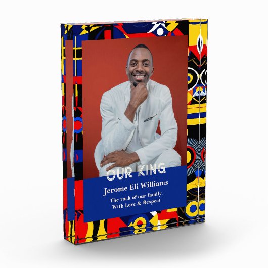 Geometric Abstract Christmas Gifts for Black Men Fotoblokken (Links)