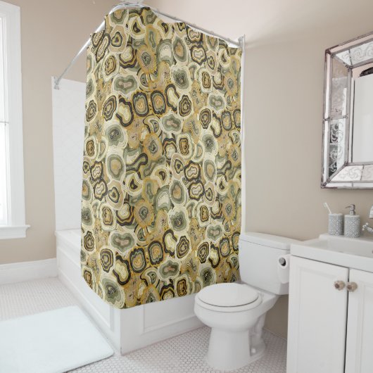 Geometric Abstract Shapes Douchegordijn (In situ)