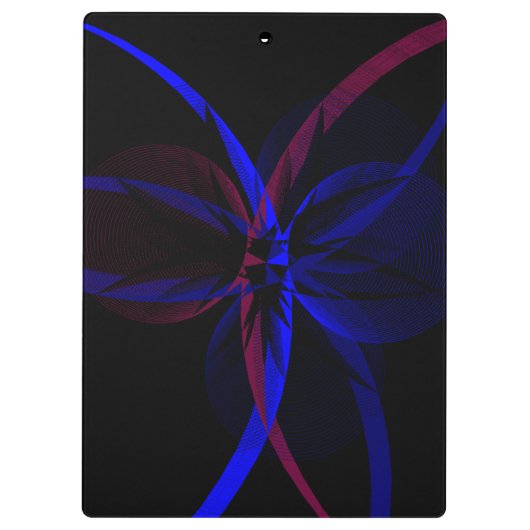 Geometric Abstraction Clipboard Klembord (Achterkant)