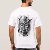 Geometric_African_Mask_Art. T-shirt (Achterkant)