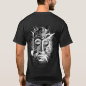 Geometric_African_Mask_Art.W T-shirt (Achterkant)