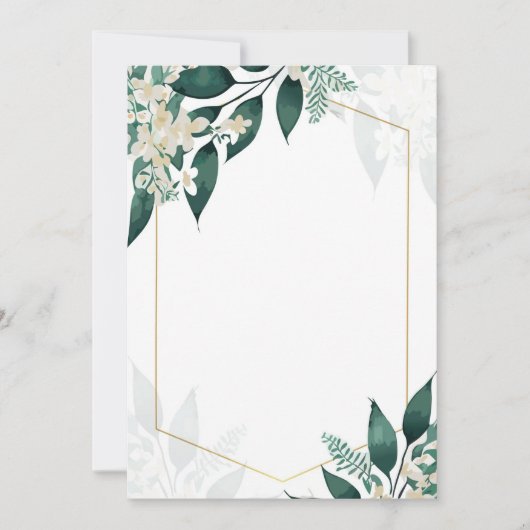 Geometric and Flowers Kaart (Voorkant)