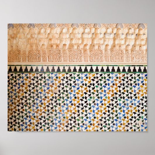 Geometric Arabesque Boho Style Poster (Voorkant)