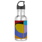 Geometric Arcade Inspired Water Bottle Waterfles (Voorkant)