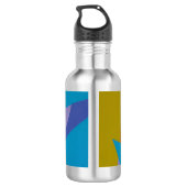 Geometric Arcade Inspired Water Bottle Waterfles (Achterkant)