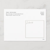 Geometric Arch Family Two Beach Photo Christmas Feestdagenkaart (Achterkant)