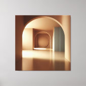 Geometric Arch Interior Canvas Afdruk (Voorkant)