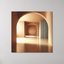 Geometric Arch Interior Canvas Afdruk