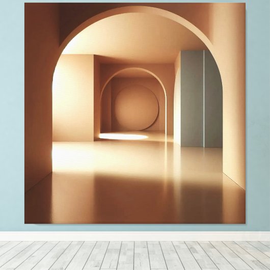 Geometric Arch Interior Canvas Afdruk (Insitu (Houten vloer))