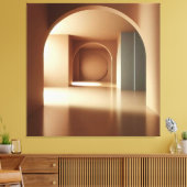 Geometric Arch Interior Canvas Afdruk (Insitu (Woonkamer))