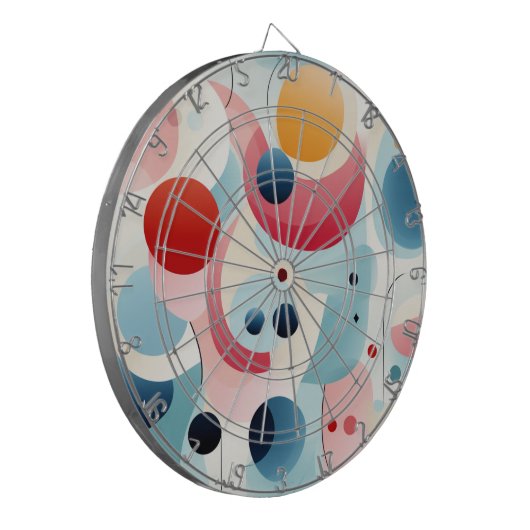 Geometric Art Design Dartboard Dartbord (Voorkant Links)
