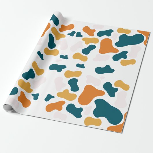 Geometric Art herhalend patroon Cadeaupapier (Uitgerold)